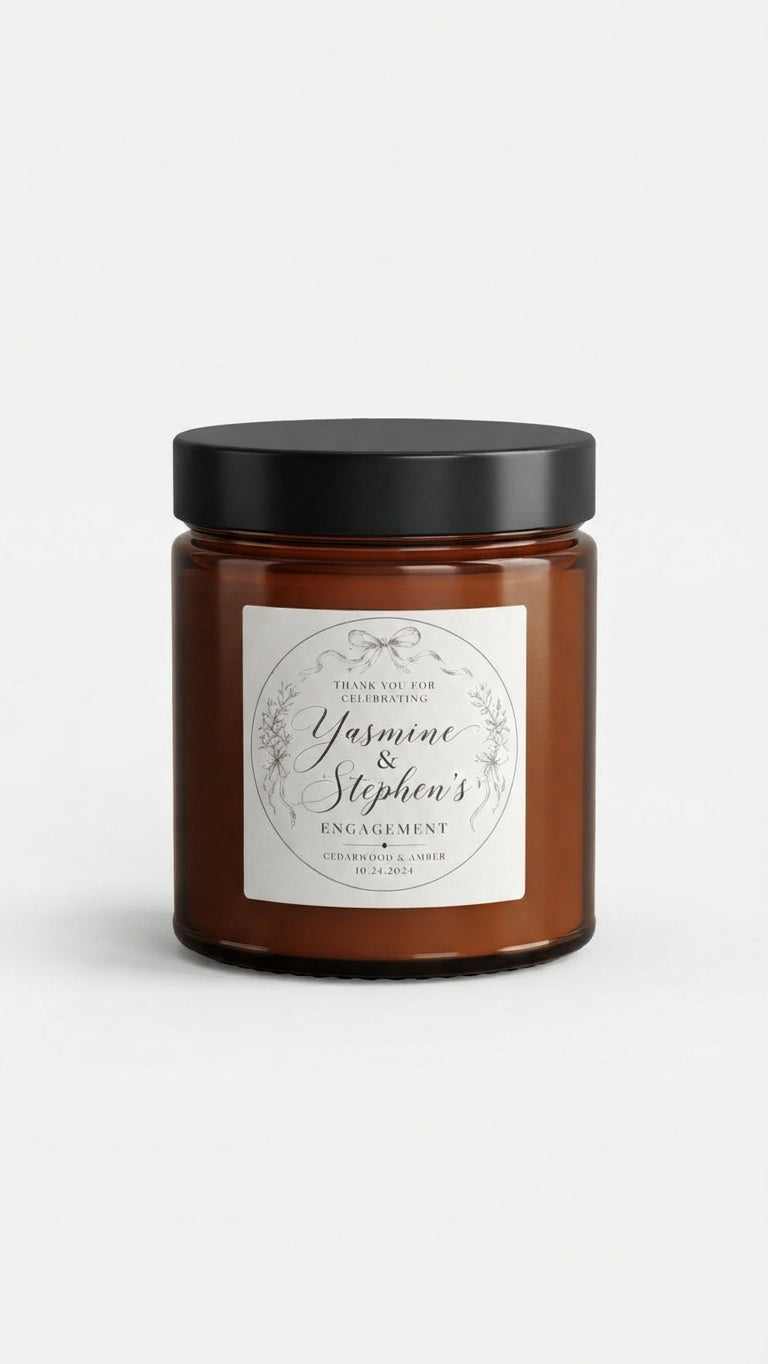 Customized 4 oz candle