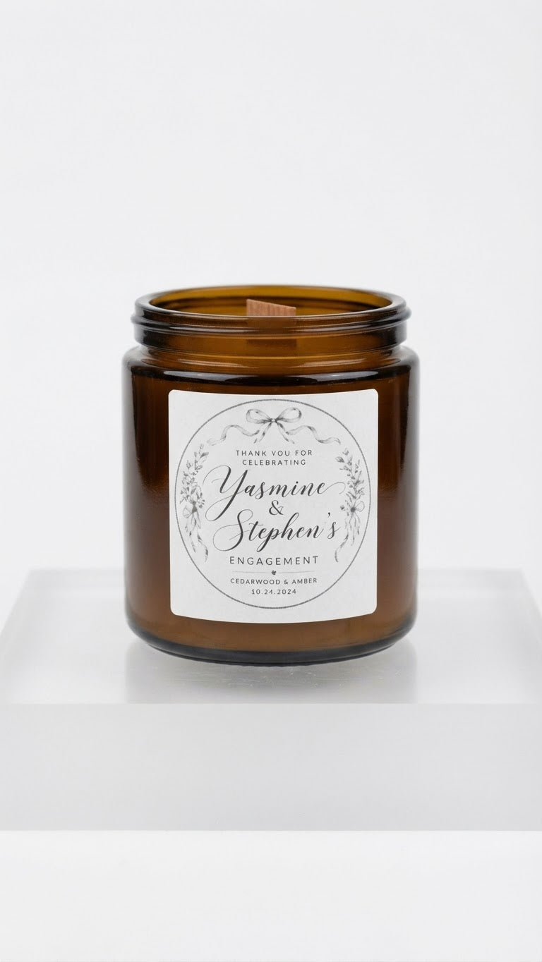 Customized 4 oz candle