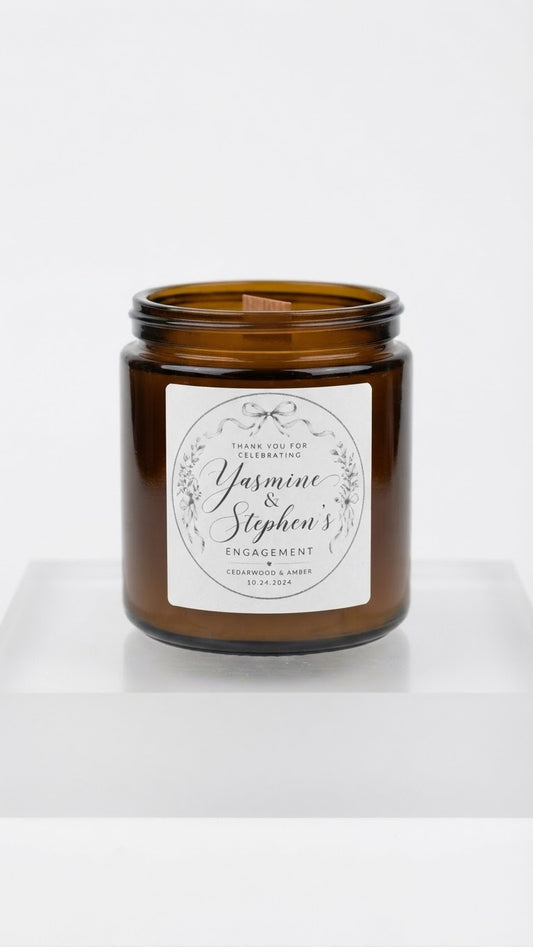 Customized 4 oz candle